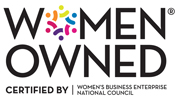 Women Owned Business certified by Women's Business Enterprise National Council